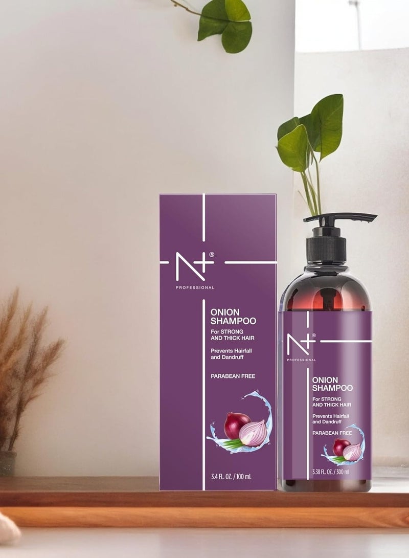 N Plus Professional Onion Hair Care Shampoo, 300 ml - Image 5