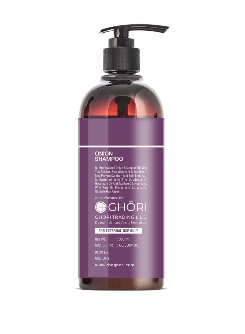 N Plus Professional Onion Hair Care Shampoo, 300 ml - Image 2