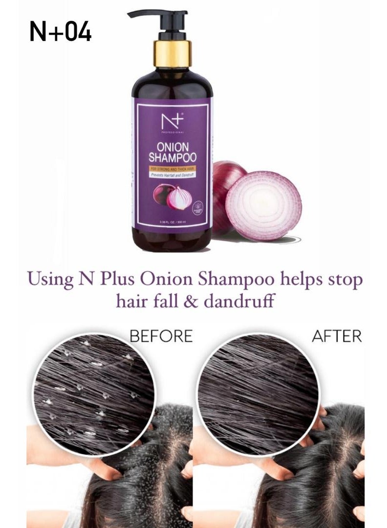 N Plus Professional Onion Hair Care Shampoo, 300 ml - Image 3
