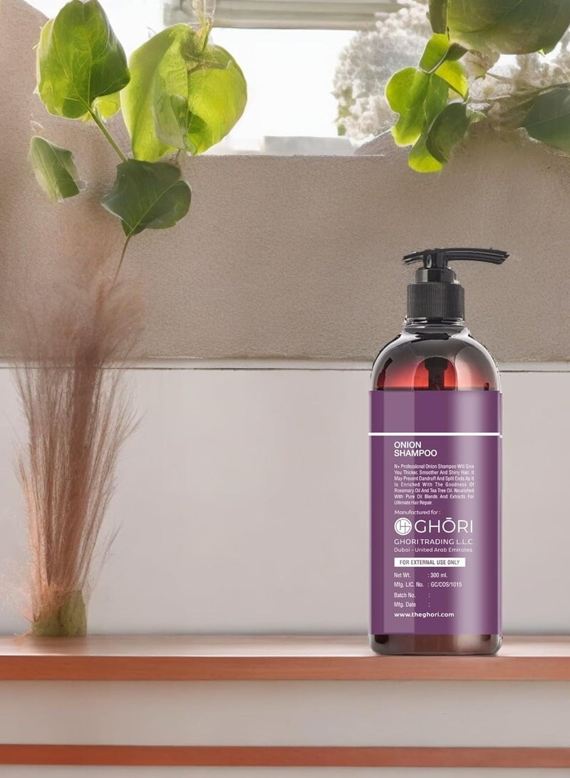 N Plus Professional Onion Hair Care Shampoo, 300 ml - Image 4