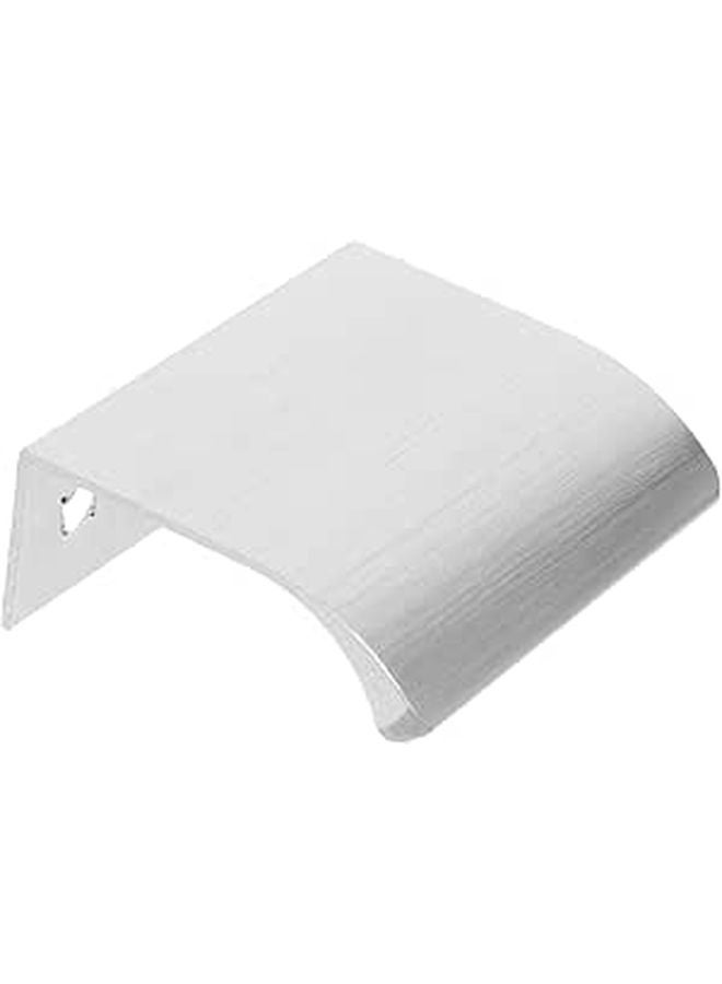 Aluminum Concealed Cabinet Handles Nickel Brushed Finish L50mm W40mm Hole Distance 32mm - Image 1
