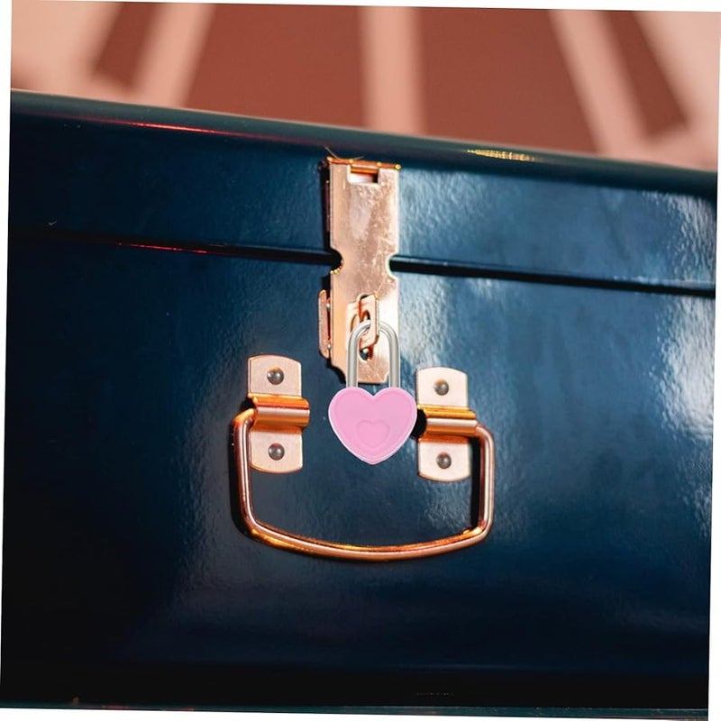 Jojofuny 24pcs Pink Heart Padlock Set with Keys for Diary Jewelry Box and Suitcase - Image 4