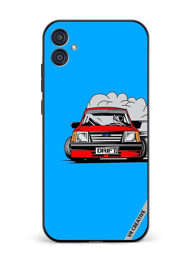 VR CREATIVE Protective Case Cover For Samsung Galaxy M04/F04 Car Drift Design Multicolour - Image 1