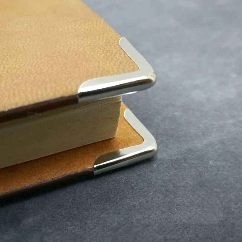 Luzen 100 قطعة واقي زوايا ألبوم الكتابة المعدنية لحماية زوايا الكتاب والتدوين فضي - Image 3
