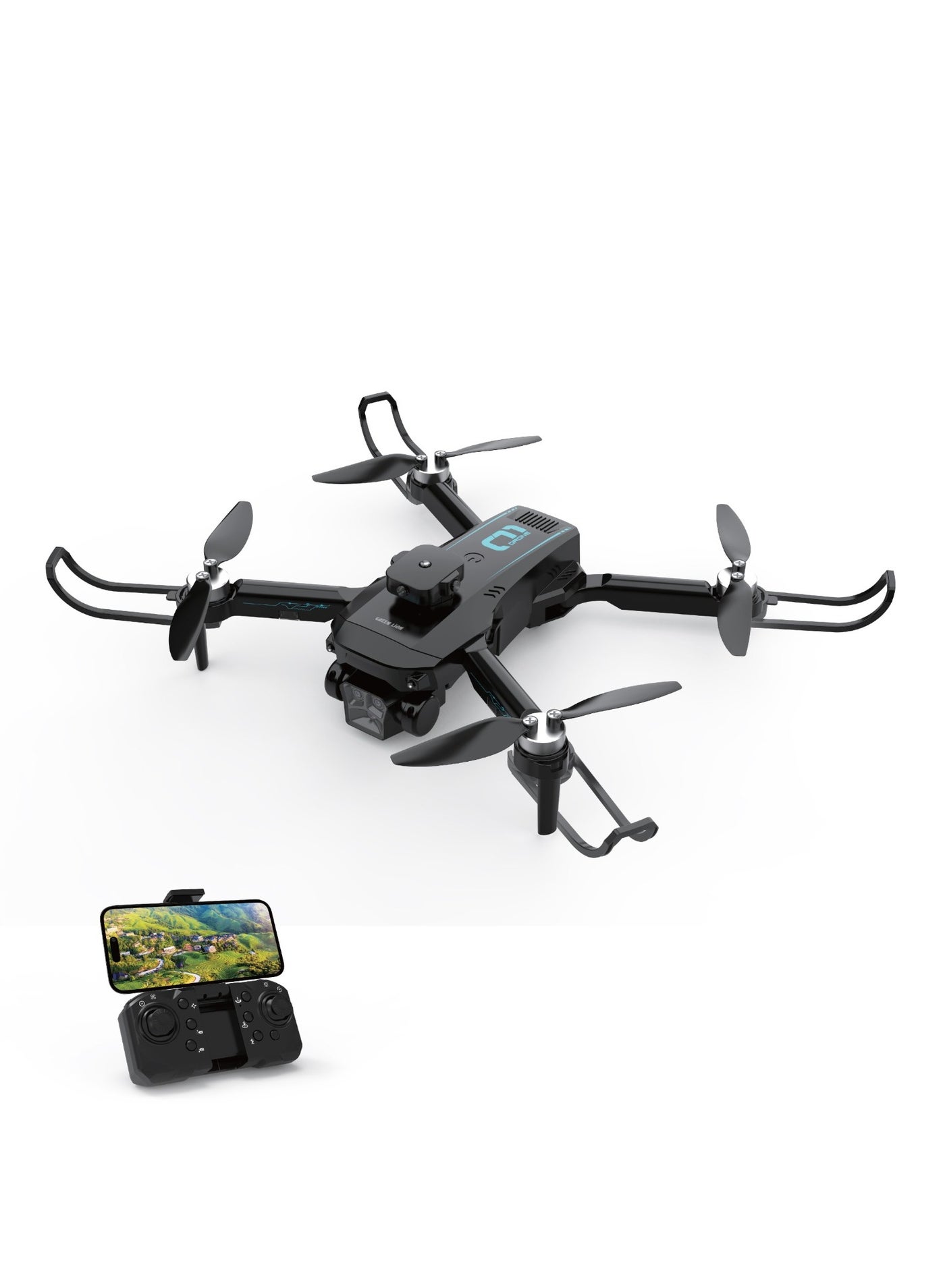 Drone 2.5K Camera / Smart Obstacle Avoidance Drone / 150m Remote Control / Ultra-Stabilized Aerial Video - Gray