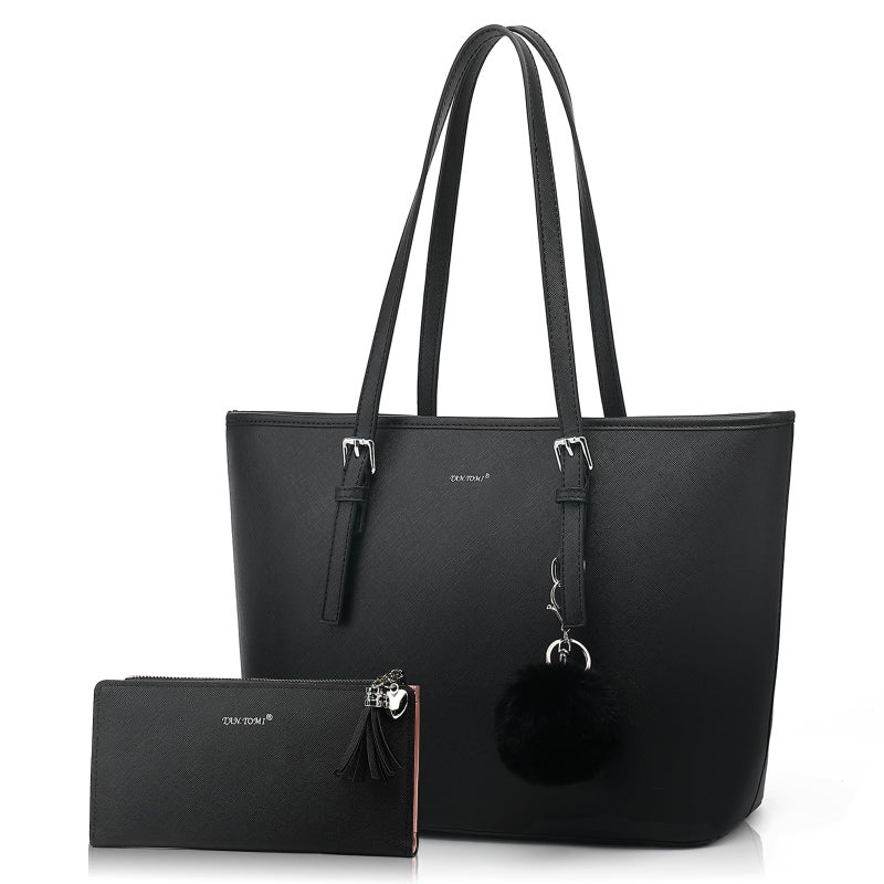 TANTOMI Tote Bags for Women, Handbags and Womens Purses Shoulder Purse Set for Travel Work - Image 1