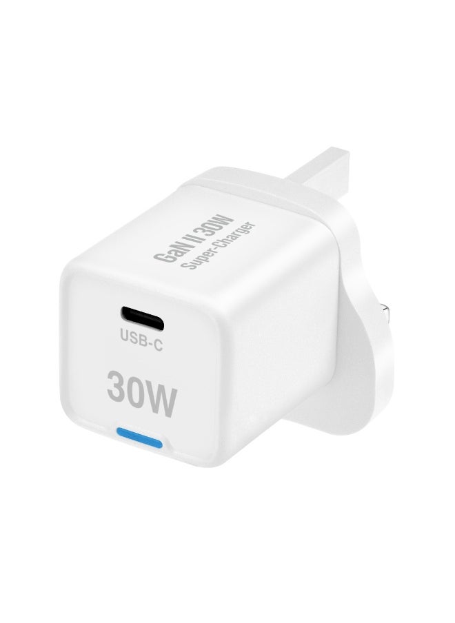 X.Cell GaN II 30W USB-C Charger | PD 3.0 & PPS Fast Charging | Ultra-Compact Design | Super-Fast Charging for iPhone, Samsung, iPad, MacBook Air | Heat-Safe, Travel-Ready – White  - Image 5