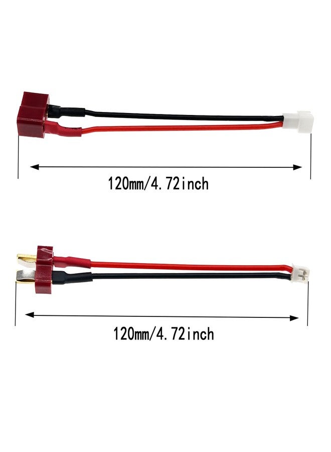 FLY RC 2Pairs Deans-T Plug to 2-PIN JST-PH2.0 Male Female Adapter Conversion Cable/Lead/Wire 22AWG 100mm for ESC 1/24 1/18 RC Crawler SCX24 AX24 TRX4M FCX24 - Image 4