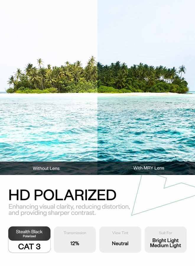 Mryok + Resist SeaWater Replacement Lenses for Oakley Antix Sunglasses - Opt - Image 4
