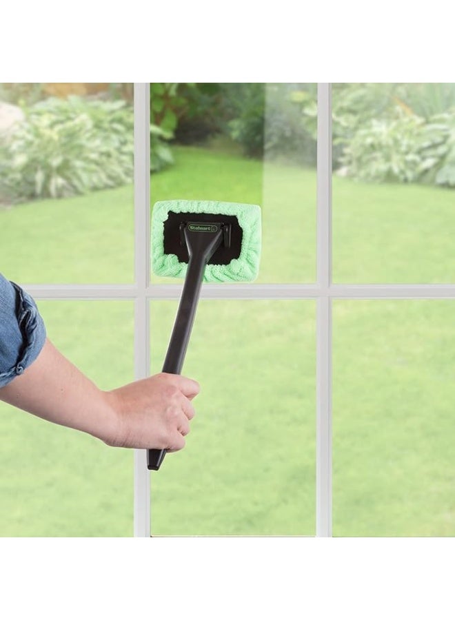 Spaceshoop Glass mirror cleaning tool car windshield window cleaning mop,Windshield Cleaner with Microfiber Cloth, Handle and Pivoting Head- Glass Washer Cleaning Tool for Windows - Image 3