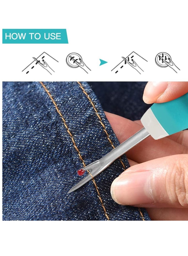 Bukela Seam Ripper 3 PCS, Seam Rippers for Sewing, Ergonomic Grip, Colorful Large Thread Stitch Remover Tool Handy Stitch Rippers for Sewing Crafting Removing Hems and Seams  - Image 4