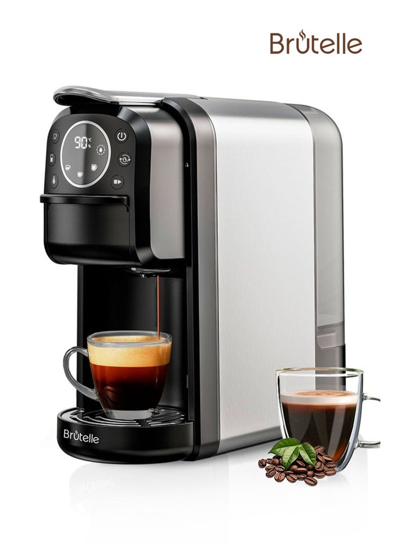 بريتيل آلة صنع قهوة الإسبريسو، كبسولات، ضغط ٢٠ بار، كابتشينو، لاتيه، أمريكانو، مناسبة للمنازل والمكاتب والفنادق. - Image 1