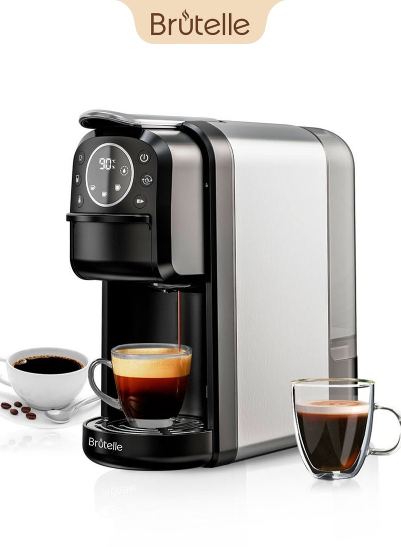 بريتيل آلة صنع قهوة الإسبريسو، كبسولات، ضغط ٢٠ بار، كابتشينو، لاتيه، أمريكانو، مناسبة للمنازل والمكاتب والفنادق. - Image 1