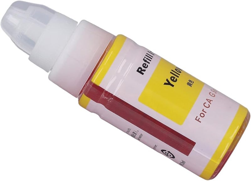 Canon G1800 G2800 G1810 G2810 Printer Ink Refill Yellow 3 Years Shelf Life - Image 1