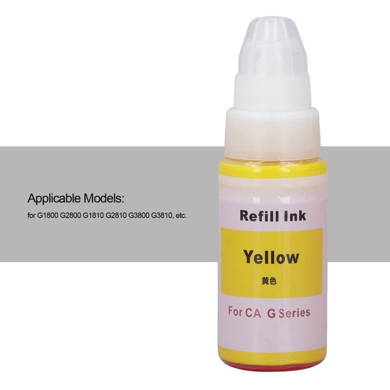 Canon G1800 G2800 G1810 G2810 Printer Ink Refill Yellow 3 Years Shelf Life - Image 4