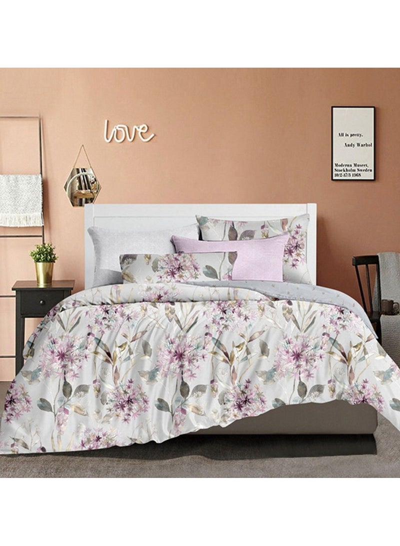 فيفوريت طقم لحاف نقشة بألوان متعددة كينج نفرين طقم 6 قطع - Image 1