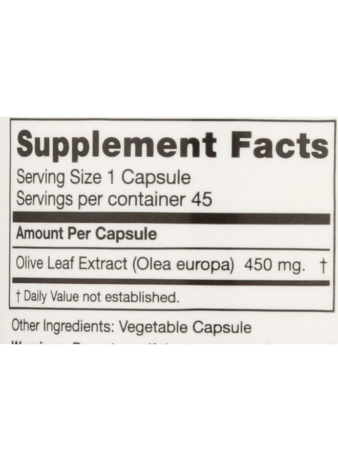 Seagate Products Olive Leaf Extract 450Mg 45 Capsules - Image 3