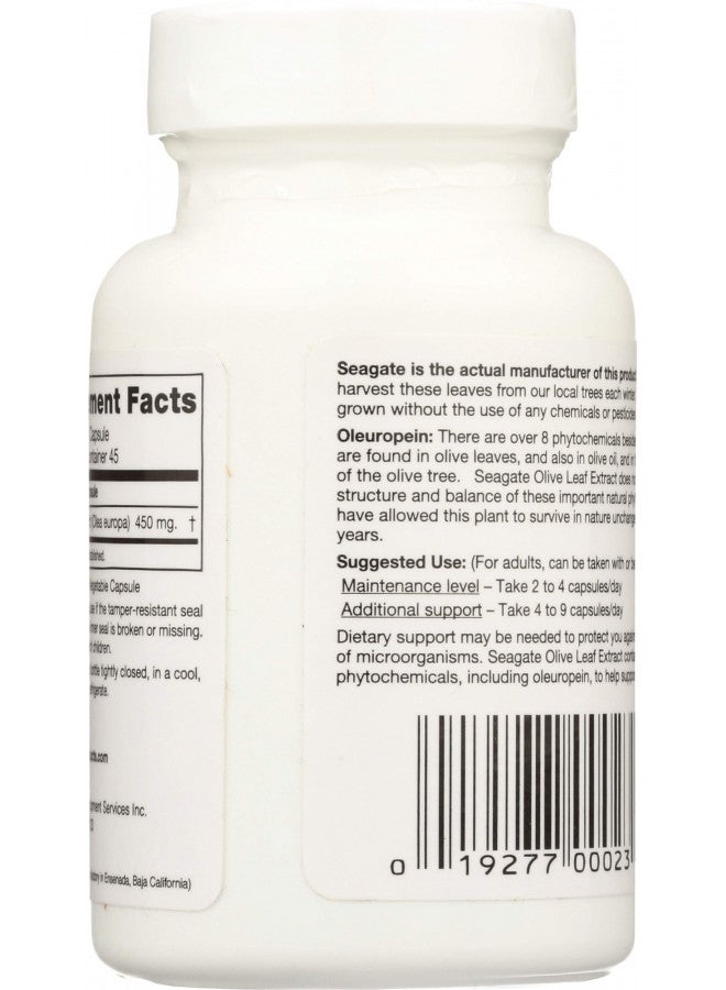 Seagate Products Olive Leaf Extract 450Mg 45 Capsules - Image 1