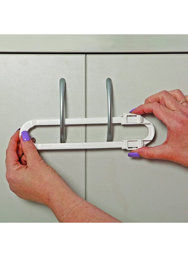 dreambaby Extra Long Cabinet Glide Lock, White, 1.524 X 29.21 X 9.144 CM, F135 - Image 3