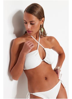 White Strapless Cut Out/Windowed Textured Bikini Top TBESS23BU00247 - pzsku/ZDB67D0118DAE119854AEZ/45/_/1730940031/aa611bb9-8637-4217-9a67-54cee7f531d6