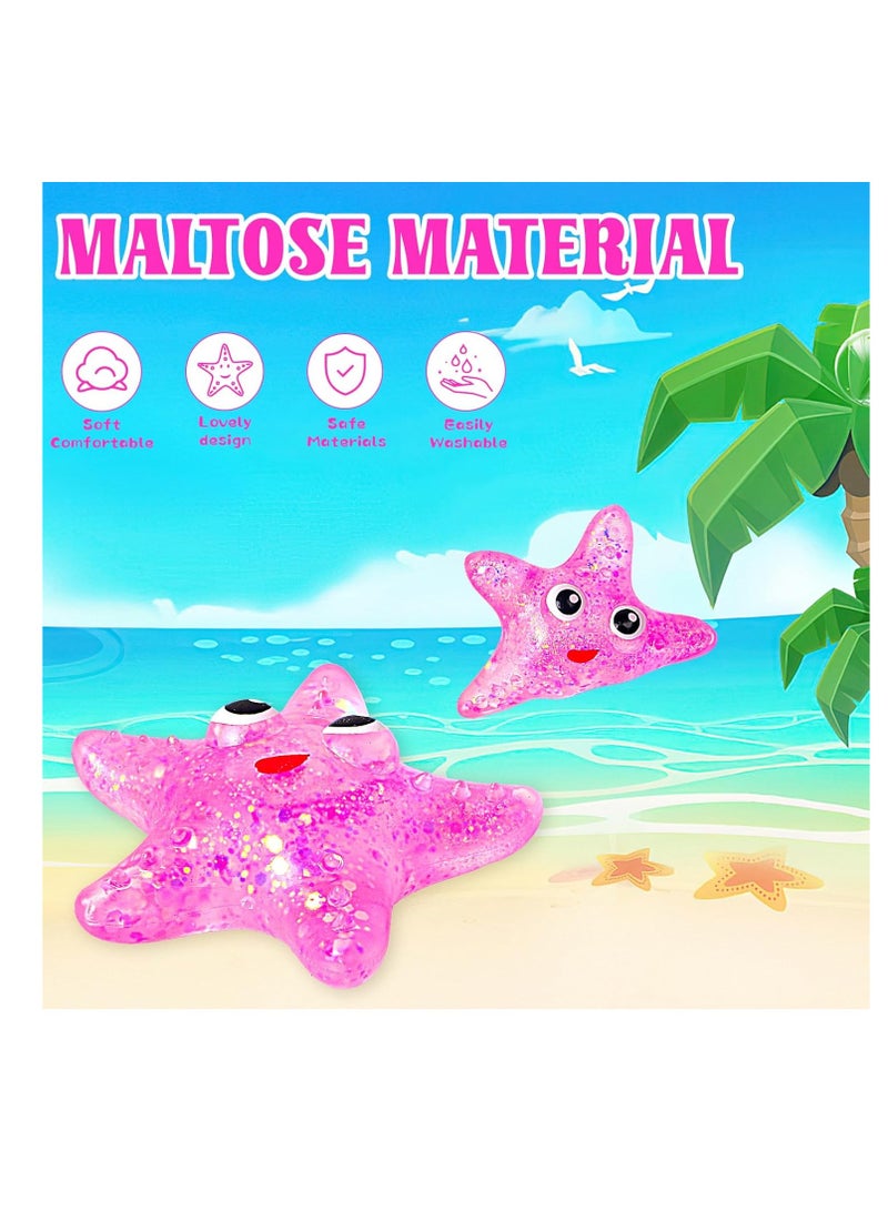 ألعاب إسفنجية لتخفيف التوتر على شكل نجم البحر للبالغين والأطفال، ألعاب حسية إسفنجية على شكل نجم البحر، كرات إسفنجية لتخفيف القلق، لعبة نجم البحر بطيئة الارتفاع للأولاد والبنات (متنوع) - Image 4