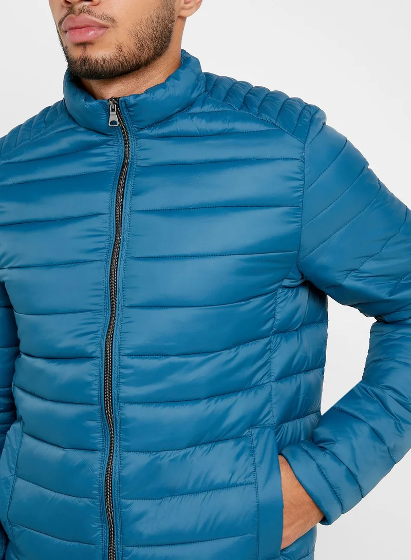 Reserved High Neck Quilted Jacket