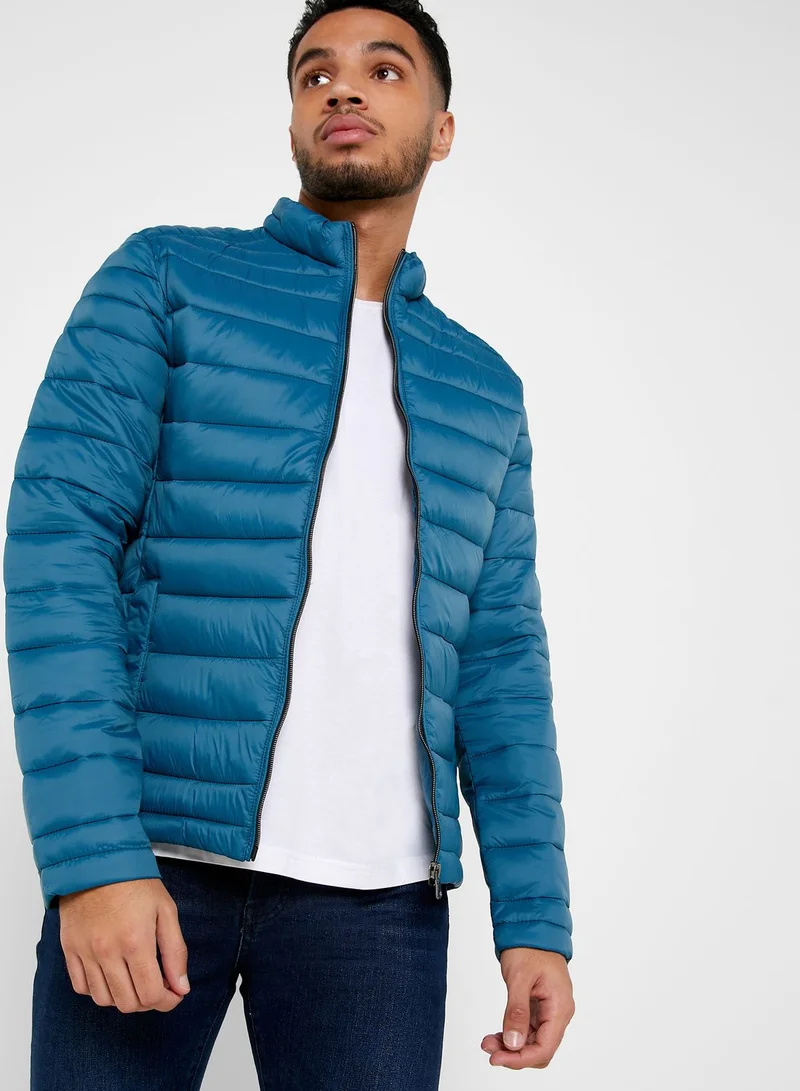 Reserved High Neck Quilted Jacket