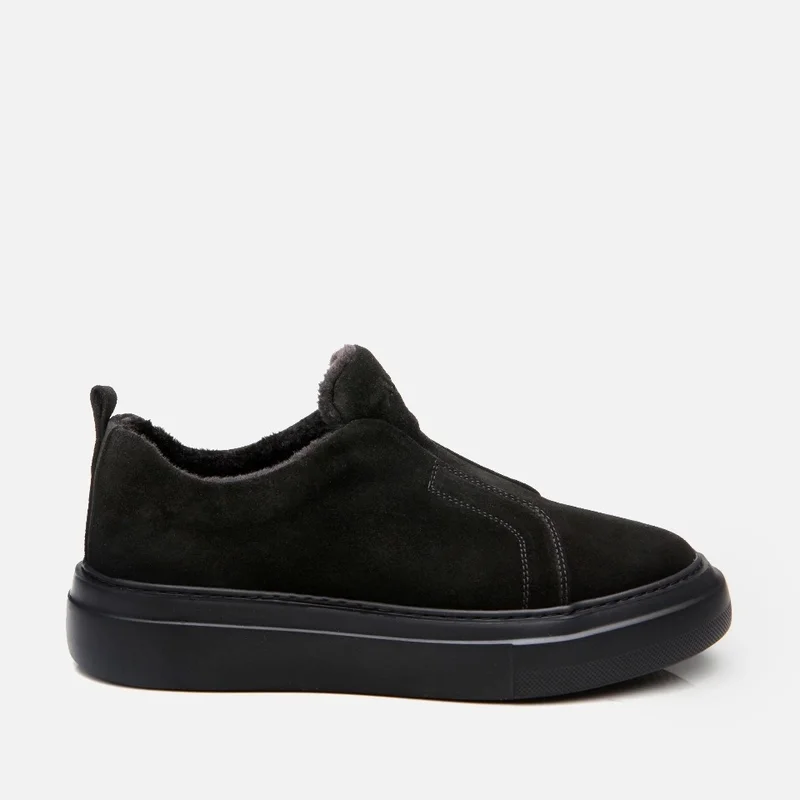 Hotiç 02AYH292150A100 Leather Black Men's Casual Shoes