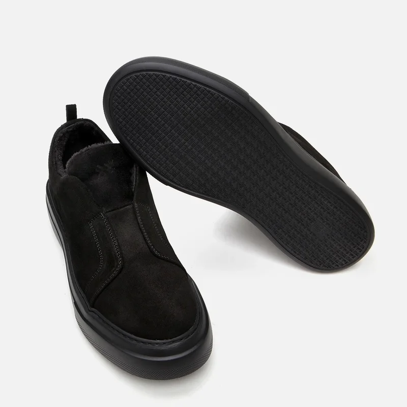 Hotiç 02AYH292150A100 Leather Black Men's Casual Shoes