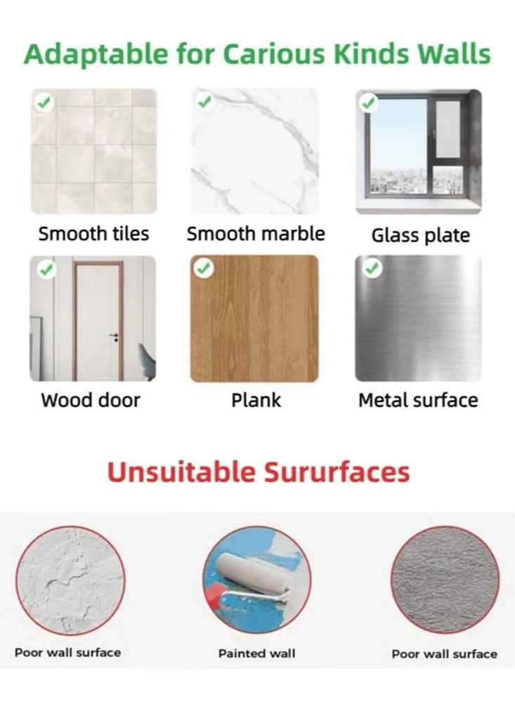 Wall Mounted Remote Control Storage Box, Multifunctional Wall Mounted Mobile Phone Holder, With Charging Dock and Remote Storage, Self-Adhesive Plastic Wall Rack Storage for Room Accessories, One White Piece  - Image 5
