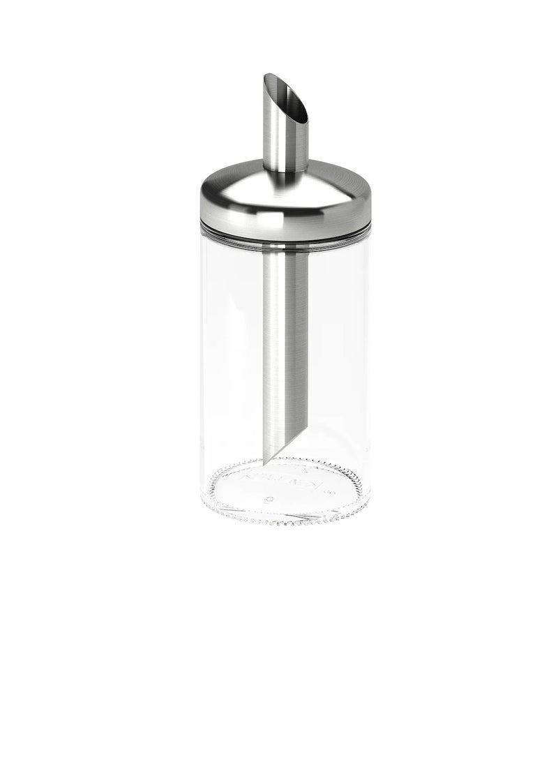 Portion sugar shaker, clear glass/stainless steel15 cm - Image 1