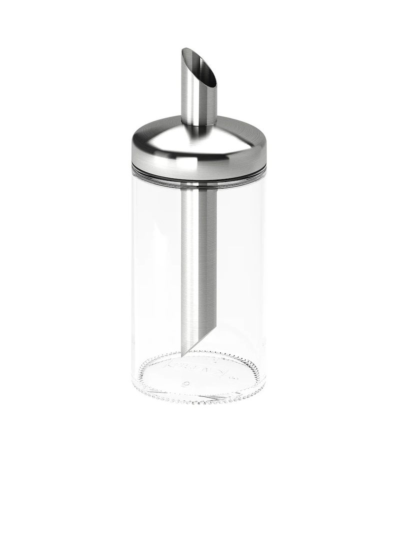 Portion sugar shaker, clear glass/stainless steel15 cm - Image 2
