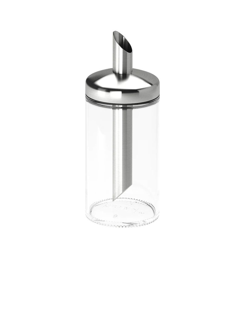 Portion sugar shaker, clear glass/stainless steel15 cm - Image 3