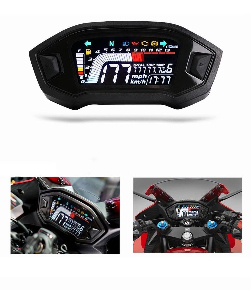 QASULER Universal Motorcycle Adjustable Speedometer - Image 4