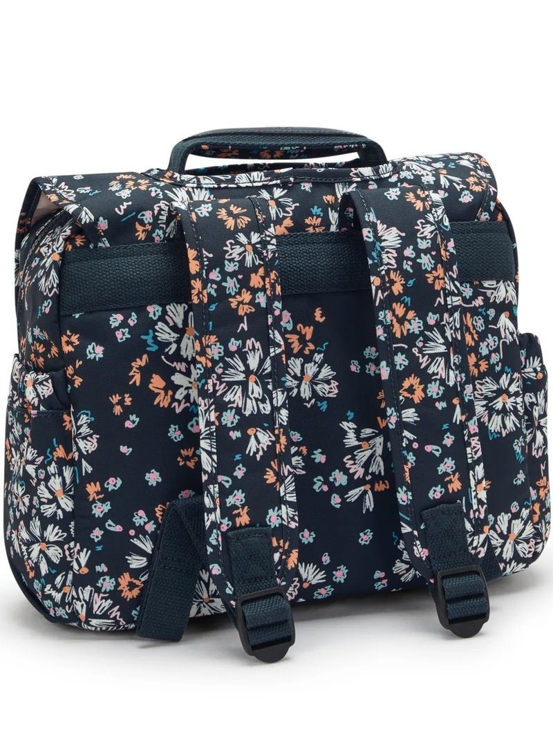 كيبلينغ حقيبة مدرسية صغيرة زهور كودي مع أحزمة قابلة للتعديل - Image 2