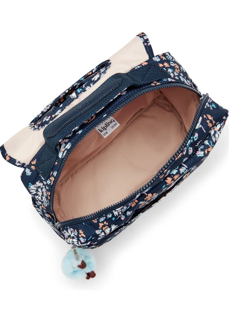 كيبلينغ حقيبة مدرسية صغيرة زهور كودي مع أحزمة قابلة للتعديل - Image 3