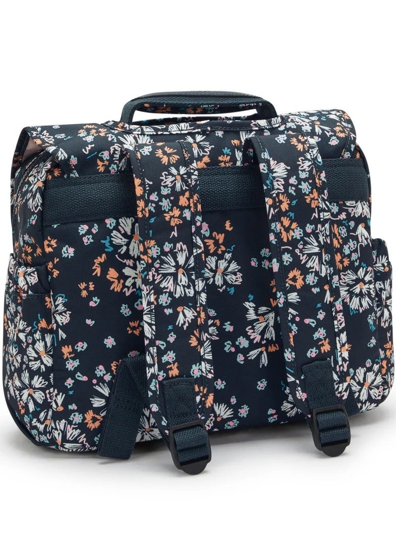kipling Codie S Small School Bag With Adjustable Straps - Flower Field - Image 3