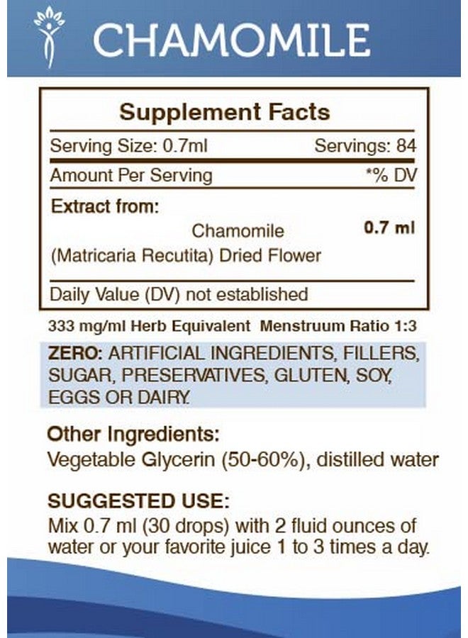 Secrets of the Tribe Secrets of the Tribe Chamomile Alcohol-Free Liquid Extract, Chamomile (Matricaria Recutita) Dried Flower Tincture Supplement (2 FL OZ) - Image 4