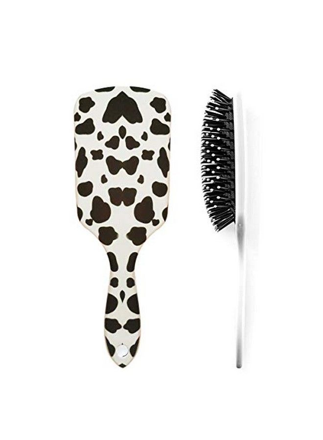 Aaiffey Cows Print Hair Brusheshair Detangling Brush Anti Static Massage Comb Hair Brush For All Hair Types Wavy/Curly/Thick/Long/Short/Wet And Dry Hair - Image 1
