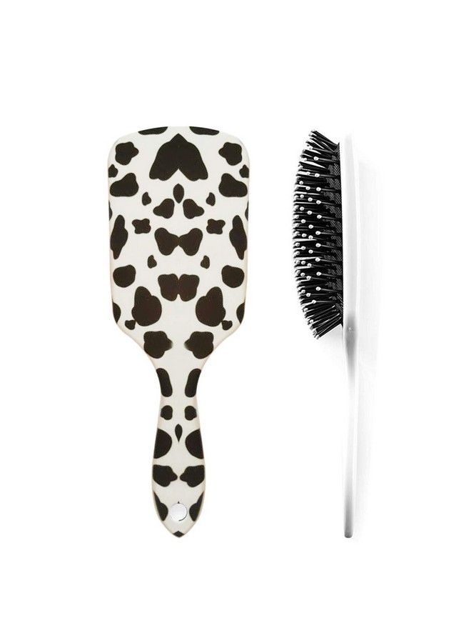 Aaiffey Cows Print Hair Brusheshair Detangling Brush Anti Static Massage Comb Hair Brush For All Hair Types Wavy/Curly/Thick/Long/Short/Wet And Dry Hair - Image 2