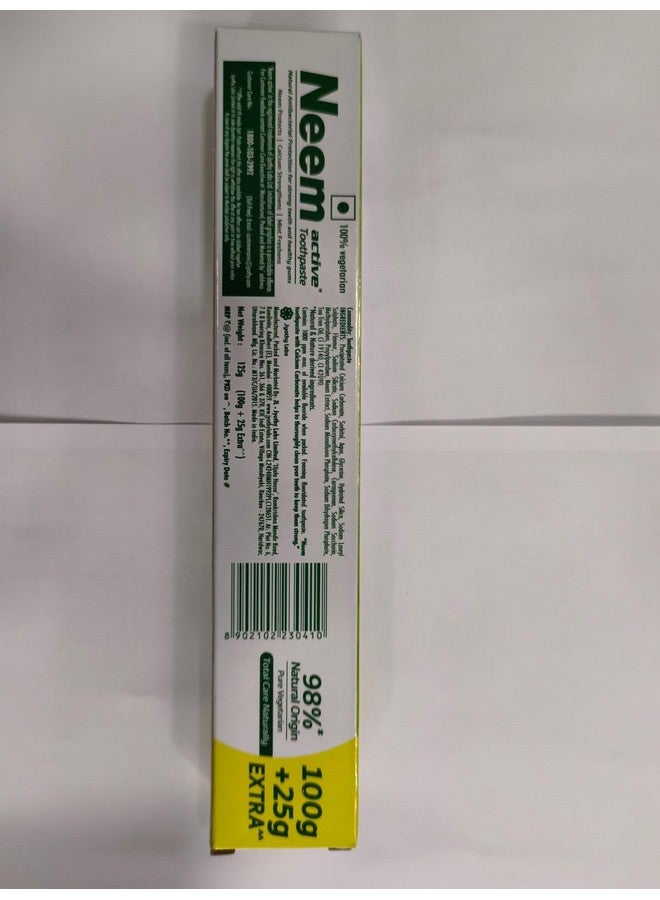 HERBEVER Neem Active Toothpaste 100 Grams Pack of 3 - Image 2