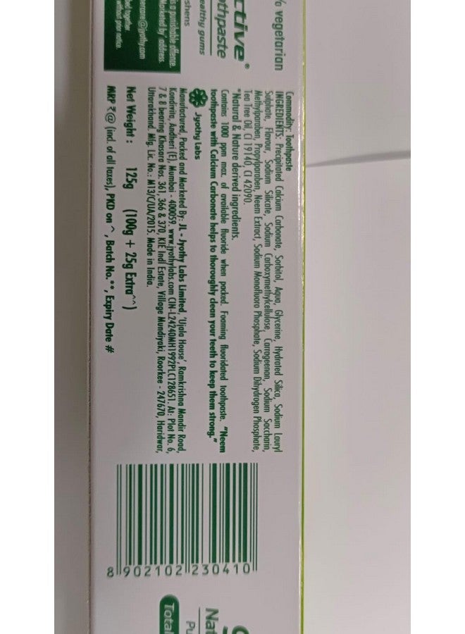 HERBEVER Neem Active Toothpaste 100 Grams Pack of 3 - Image 3