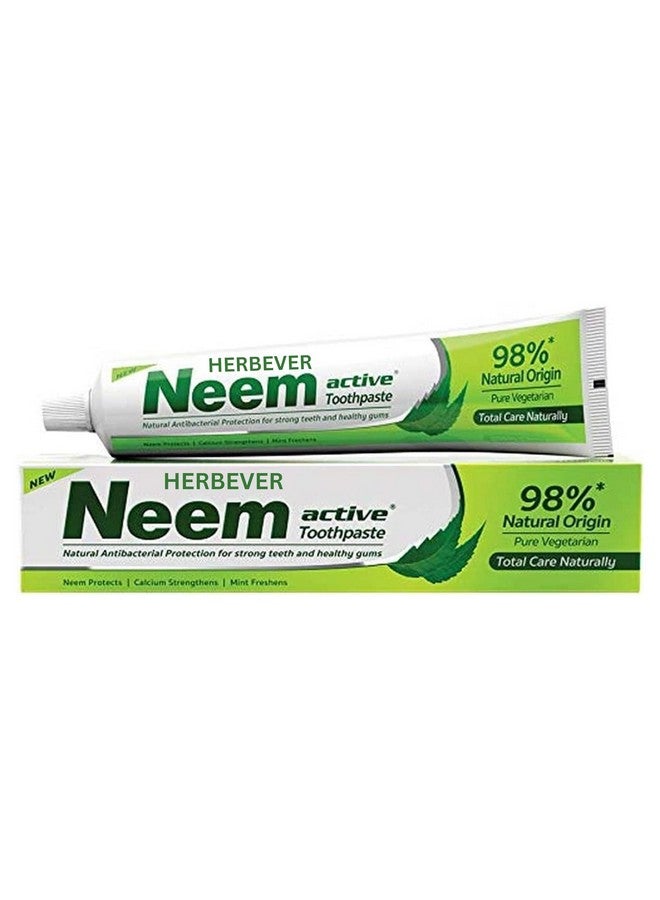 HERBEVER Neem Active Toothpaste 100 Grams Pack of 3 - Image 1