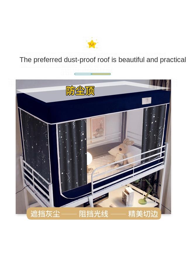 Bluejw Bed Curtain Mosquito Net Integrated Shading Cloth Student Dormitory Upper Bunk Bedroom Upper And Lower Bunk Closed With Bracket Dustproof Roof SR - Image 5