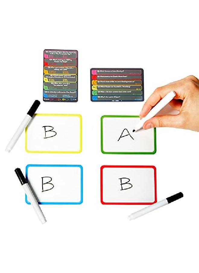 Mattel Games - Trivia Crack The Board Game Based On The Popular Trivia Hits With Single & Multiple Answer Question Cards 1840+ Questions Dry Erase Boards Markers Wager Tokens & Powerup Cards - Image 1