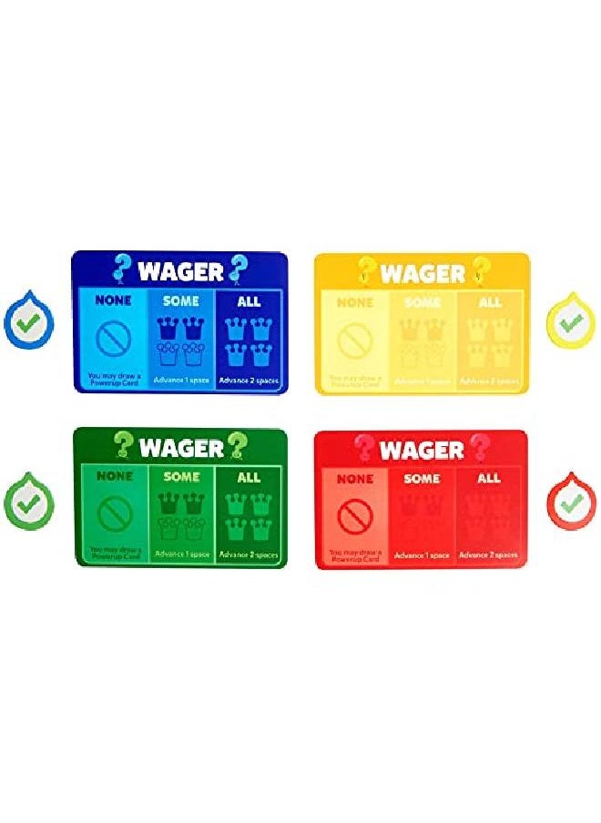 Mattel Games - Trivia Crack The Board Game Based On The Popular Trivia Hits With Single & Multiple Answer Question Cards 1840+ Questions Dry Erase Boards Markers Wager Tokens & Powerup Cards - Image 1