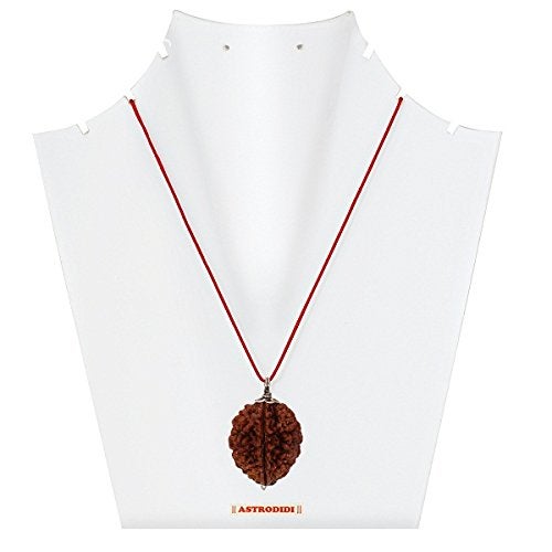 ASTRODIDI 2 Mukhi Ruraksha Two Face Pendant Mantra Siddha and Certified - Image 5