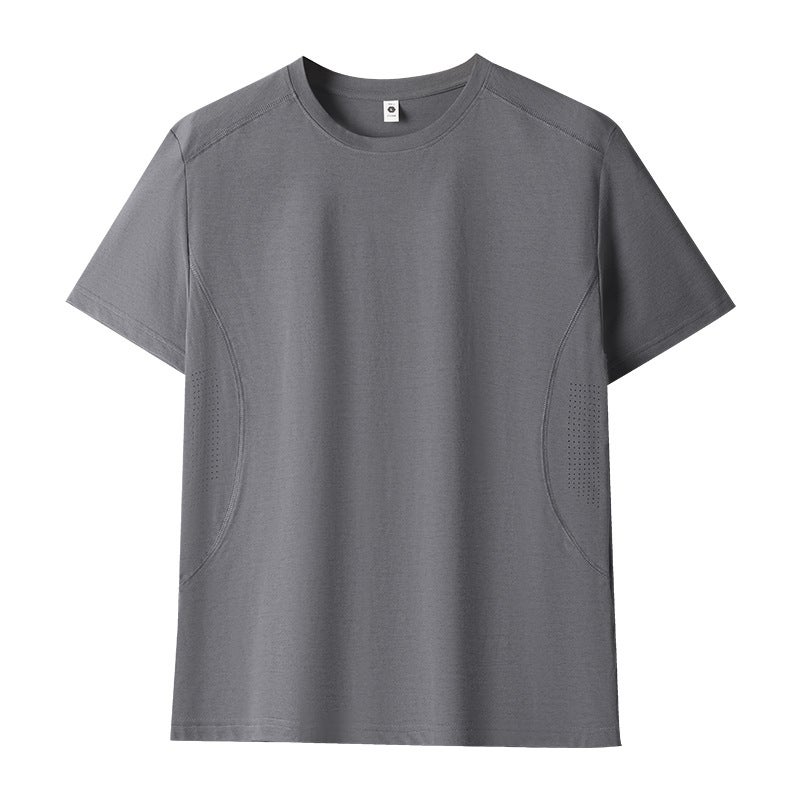10A Antibacterial Quick-Dry Breathable Loose Fit Crew Neck Short Sleeve Sports T-Shirt - Image 1