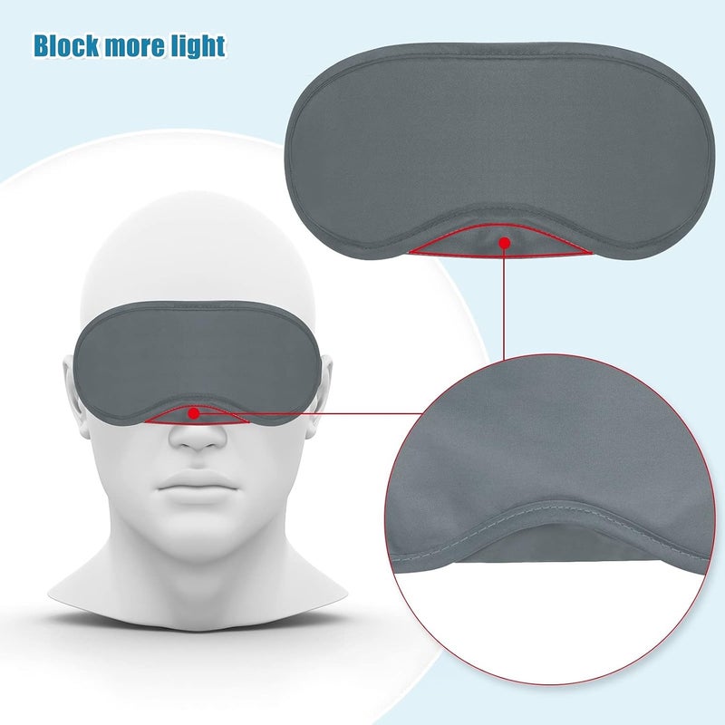 Dreamtop 15 Pack Multicolor Eye Shade Cover Eye Mask Sleeping Blindfold with Nose Pad Colour Blindfold Travel Eye Blinder Sleeping Eye Cover for Travel Sleep Women Men Kids 15 Colors - Image 4