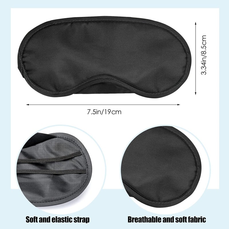 Dreamtop 15 Pack Multicolor Eye Shade Cover Eye Mask Sleeping Blindfold with Nose Pad Colour Blindfold Travel Eye Blinder Sleeping Eye Cover for Travel Sleep Women Men Kids 15 Colors - Image 3